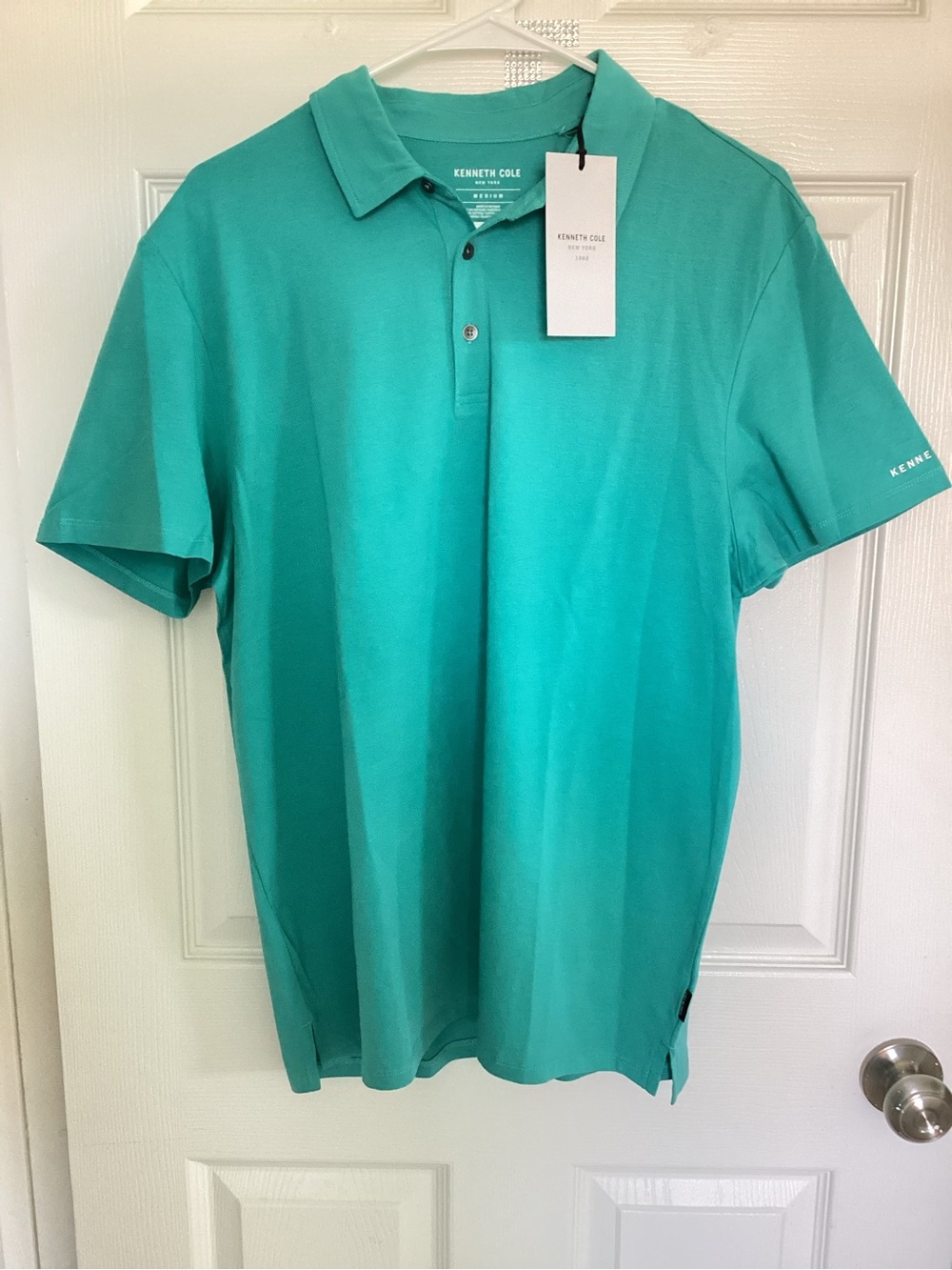 Kenneth Cole Men’s Teal Polo Shirt